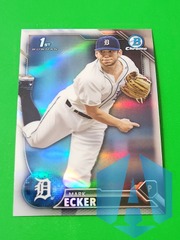 2016 1st Bowman Chrome Draft Refractor #BDC-114 Mark Ecker Detroit Tigers